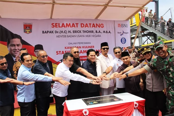 Diresmikan Erick Thohir, BNI Berikan KUR dan CSR kepada UMKM di Bukittinggi