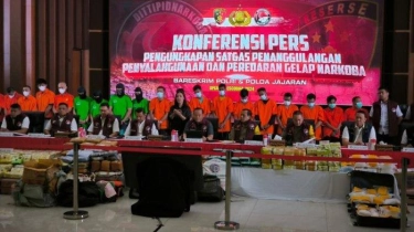 Polri Tangkap Lebih 21 Ribu Tersangka Narkoba dalam 7 Bulan: Sita 2,8 Ton Sabu dan 1,6 Ton Ganja