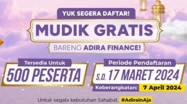 Mudik Gratis Adira Finance 2024: Syarat, Cara Daftar, dan Rute Tujuan