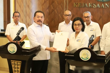 Temui Jaksa Agung, Menkeu Sri Mulyani Laporkan Dugaan Korupsi di LPEI yang Rugikan Keuangan Negara Rp 2,5 Triliun