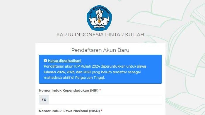 Cara Daftar KIP Kuliah Jalur UTBK SNBT 2024, Link kip-kuliah.kemdikbud.go.id