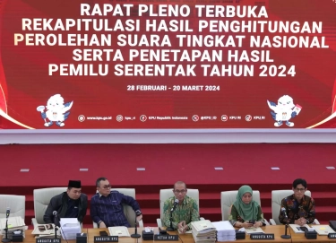 Rekapitulasi KPU 34 Provinsi, Prabowo-Gibran Hanya Kalah di 2 Provinsi