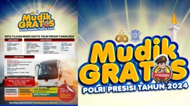 Pendaftaran Mudik Gratis Polri Presisi Dibuka 20 - 22 Maret 2024, Berikut Rute dan Kota Tujuannya