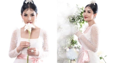 Unggah Foto Berbaju Pengantin di Instagram, Nindy Ayunda: Bismillah