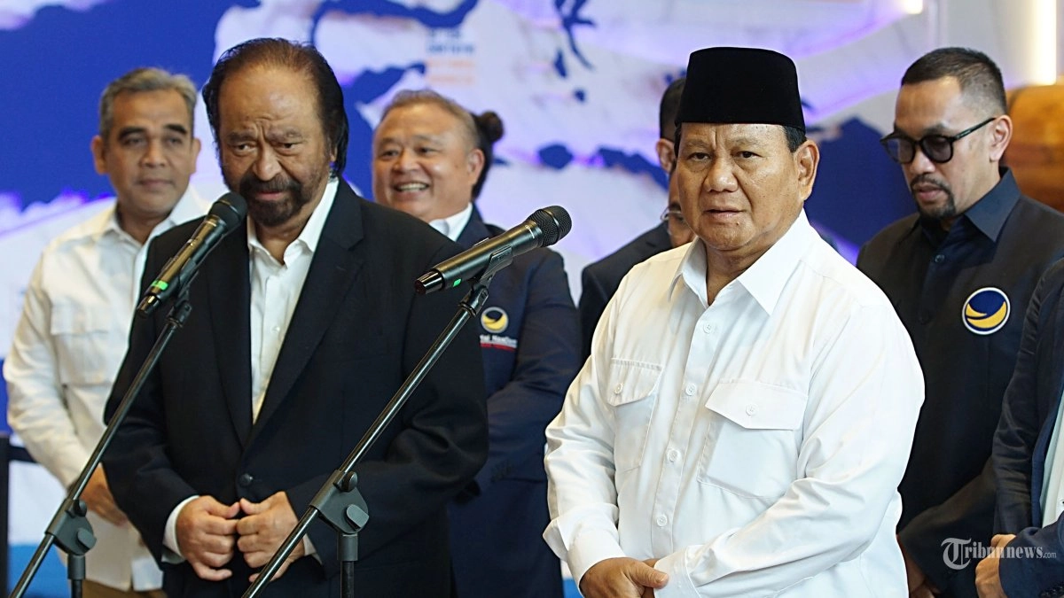 VIDEO Bertemu Prabowo, Surya Paloh Jawab Soal Gabung Pemerintahan Berikutnya: Masih 50:50