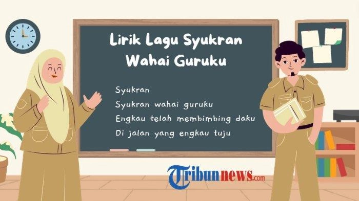 Lirik Lagu Syukran Wahai Guruku, Dinyanyikan saat Haflah Akhirussanah Santri dan Perpisahan Sekolah