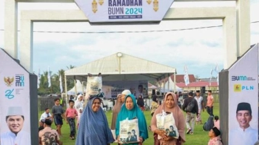 PLN Berikan 1.000 Paket Sembako Murah ke Warga Lombok Tengah di Safari Ramadan BUMN 2024