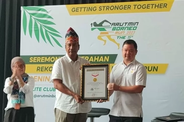 Arutmin Borneo Run Raih Dua Rekor MURI