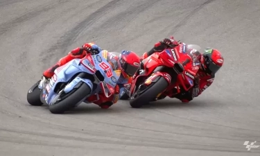 Begini Komentar Marquez & Bagnaia usai Terlibat Insiden di MotoGP Portugal