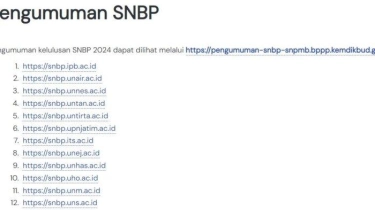 40 Link Alternatif untuk Cek Nama-nama Siswa Lolos SNBP 2024, Segera Daftar Ulang