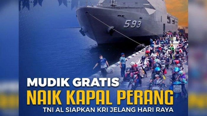 Mudik Gratis Naik Kapal Perang TNI AL 2024: Rute Perjalanan, Syarat, Lokasi Pendaftaran