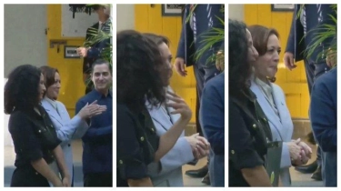 Tak Sadar Diprotes, Kamala Harris Menikmati Lagu 'Free Palestine' versi Bahasa Spanyol