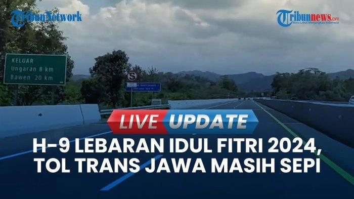 VIDEO Jelang Mudik Lebaran 2024, Tol Karanganyar Masih Sepi Kendaraan Plat B