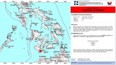 Imbas dari Gempa Taiwan, Filipina Keluarkan Peringatan Tsunami di Sejumlah Daerah