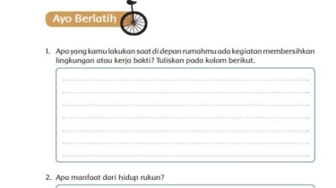 Kunci Jawaban Tema 9 Kelas 5 SD Halaman 116 Kurikulum 2013: Ayo Berlatih