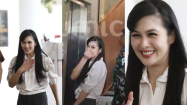 Beragam Ekspresi Sandra Dewi saat Tiba di Kejagung: Senyum, Minta Doa hingga Acungkan 'Saranghae'