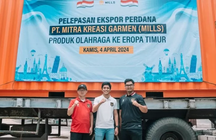 Pelepasan Ekspor Perdana Produk Olahraga Mills ke Eropa Timur