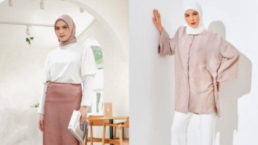 Shimmer Jadi Tren Baju Lebaran 2024, Ini Rekomendasi Fashion Bahan Shimmer, Ada Blouse dan Pashmina