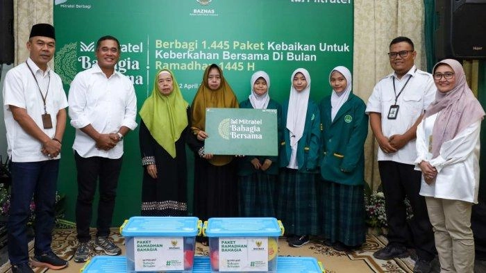 Gandeng Mitratel, BAZNAS Salurkan 1.445 Paket Ramadan dan Buka Puasa di 11 Wilayah di Indonesia
