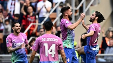 Hasil Liga Italia: AC Milan Lumat Lecce 3-0 di San Siro, Giroud hingga Leao Gemilang!