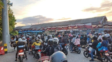 H-1 Lebaran, Pemudik Motor Tujuan Sumatera Masih Banjiri Pelabuhan Ciwandan Cilegon