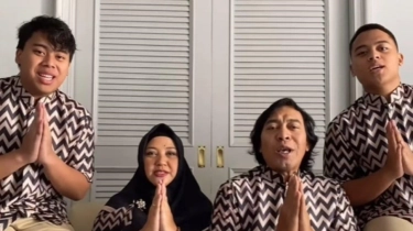 Video Ucapan Selamat Lebaran Komeng dan Keluarga, Netizen: Istrinya Kasihan Banget
