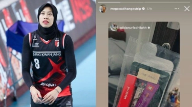 Megawati Bagikan Oleh-oleh dari Korea ke Wilda Nurfadhilah dan Rekan Setim di Jakarta BIN