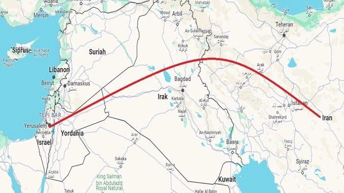 Jarak Iran ke Israel Setara Inggris ke Ukraina, Rudal Terbang Lewati Dua Negara