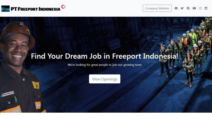 Lowongan Kerja PT Freeport untuk Lulusan S1 S2, Pendaftaran Ditutup 30 April 2024