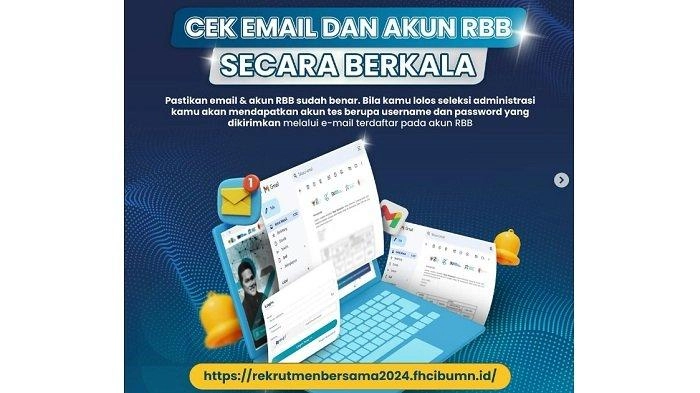 Pengumuman Rekrutmen Bersama BUMN 2024, Cek Email dan Akun RBB secara Berkala