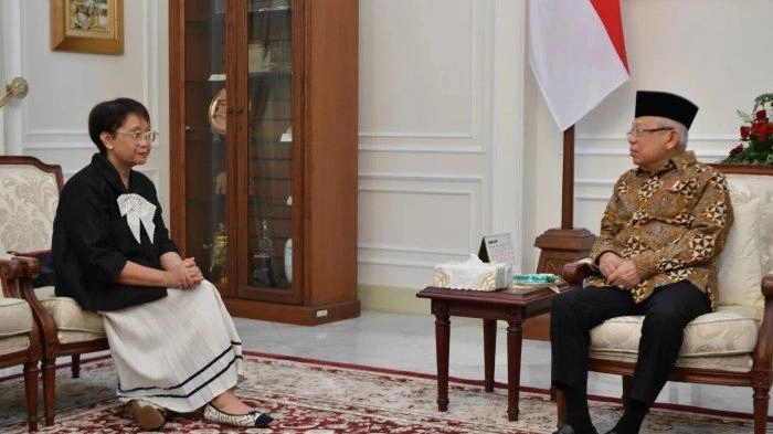 Menlu Retno Temui Wapres, Laporkan Upaya Melobi Negara di Dunia, Termasuk Iran agar Tidak Berperang
