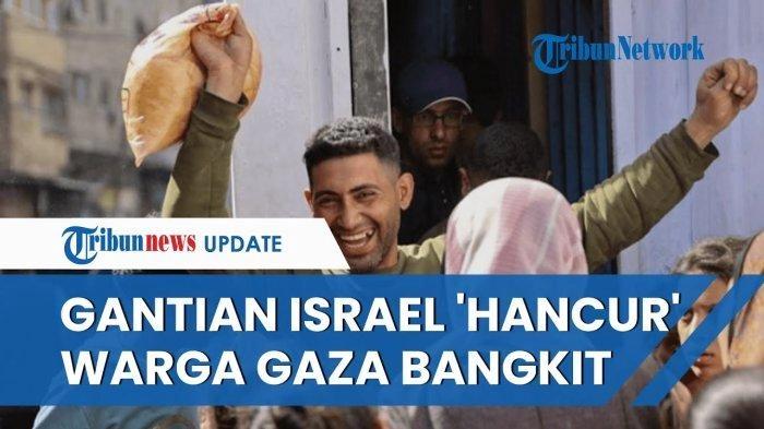 Video Warga Palestina Bersorak seusai Toko Roti di Gaza Dibuka Kembali