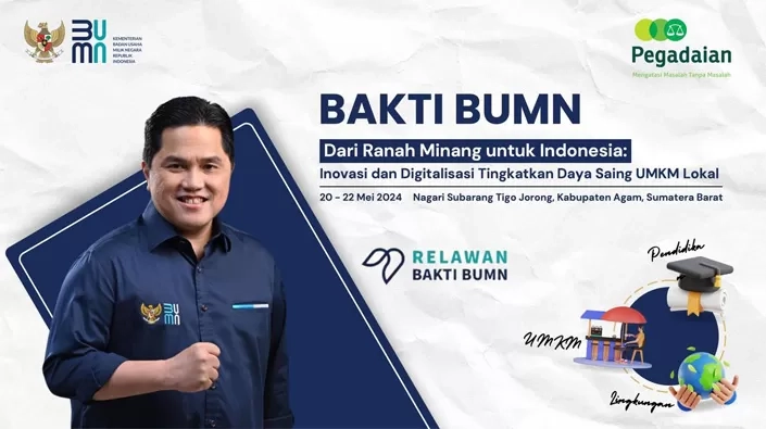 Pegadaian Bersama Kementerian BUMN Kembali Buka Relawan Bakti BUMN Batch V