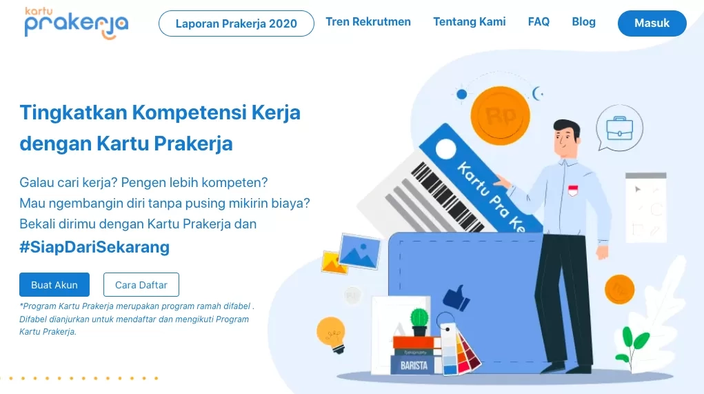 Berikut Persyaratan dan Cara Daftar Kartu Prakerja Gelobang 66, Sebelum Ditutu Pada 22 April