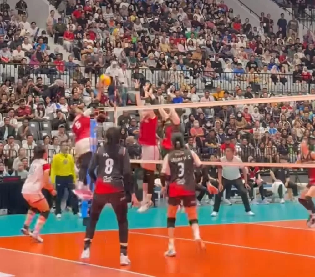 Megawati Sempat Main untuk Kedua Tim, Red Sparks Menang Tipis 3-2 atas Indonesia All Star