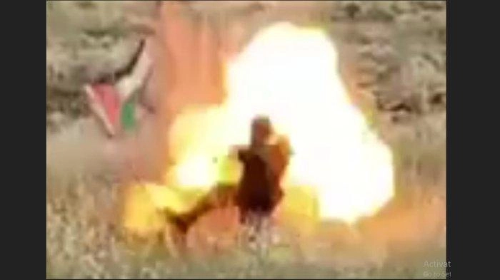 Tubuh Tentara Israel Ikut Meledak Usai Tendang Tiang Bendera Palestina yang Dipasang Ranjau Jebakan