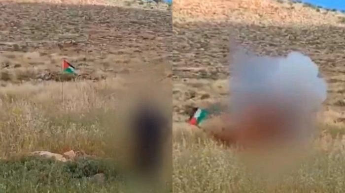 Viral Video Tentara Israel Meledak setelah Cabut Bendera Palestina di Tepi Barat