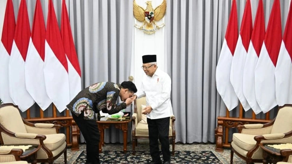 Wejangan Maruf Amin ke Gibran Saat Sowan: Wapres Itu Tidak Punya Stempel!