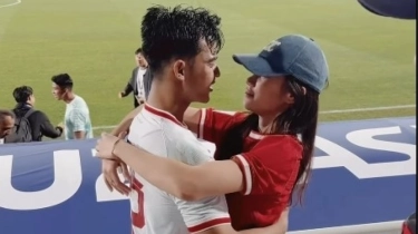 Pelukan Mesra Azizah Salsha untuk Pratama Arhan Usai Jadi Pahlawan Kemenangan Timnas U-23
