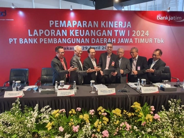 Triwulan I 2024 Laba Bersih Bank Jatim Capai Rp 310 Miliar, Berikut Strateginya Hadapi Era Suku Bunga Tinggi Tahun ini