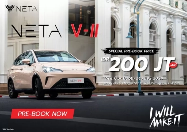 NETA V-II Tampil Gagah di PEVS 2024, Pre-Book Sekarang Harga Rp 200 Jutaan!