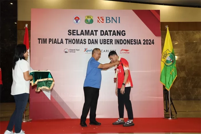 BNI Sambut Kepulangan Tim Thomas dan Uber Indonesia ke Tanah Air