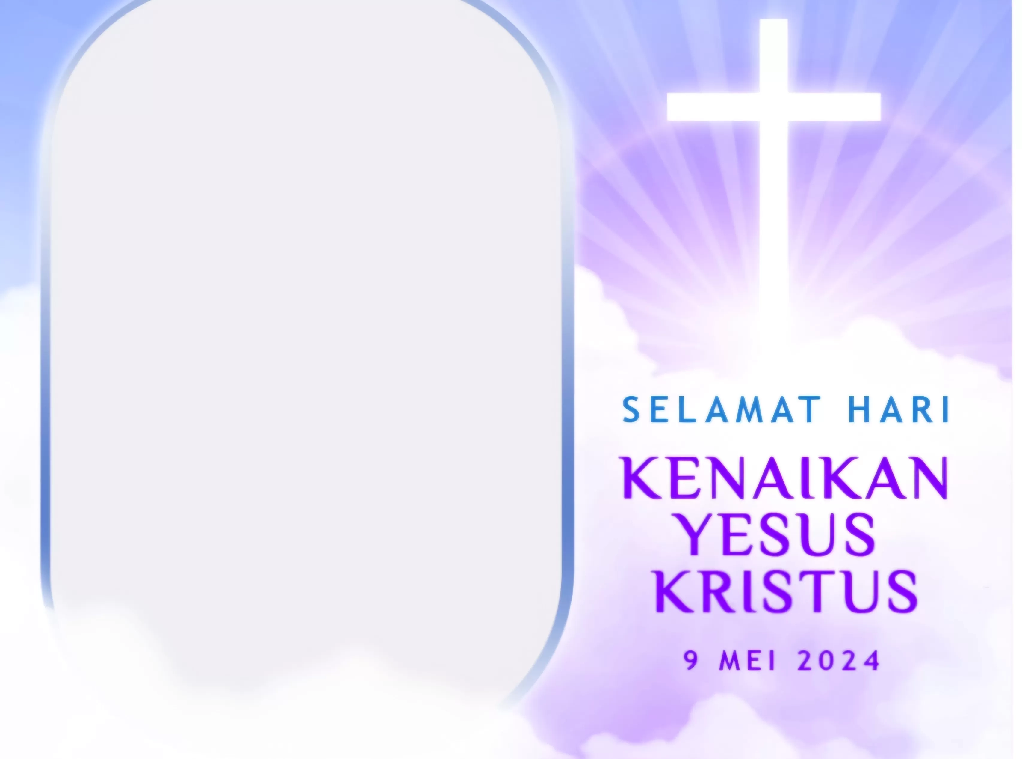 Berbagi Kedamaian dan Suka Cita, Ini Link Twibbon dengan Tema Hari Kenaikan Yesus Kristus