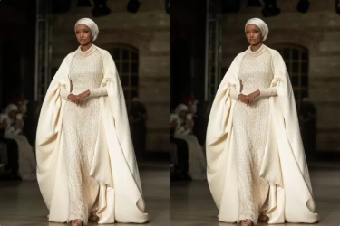 Jadi Penutup Istanbul Modest Fashion Week (IMFW), Jenama Lokal Indonesia Gandeng Model Dunia Halima Aden