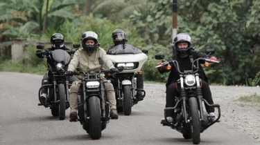 Touring ke Langkat, Moge Ariel Noah-The Dudas Minus One Tak Pakai Pelat Nomor