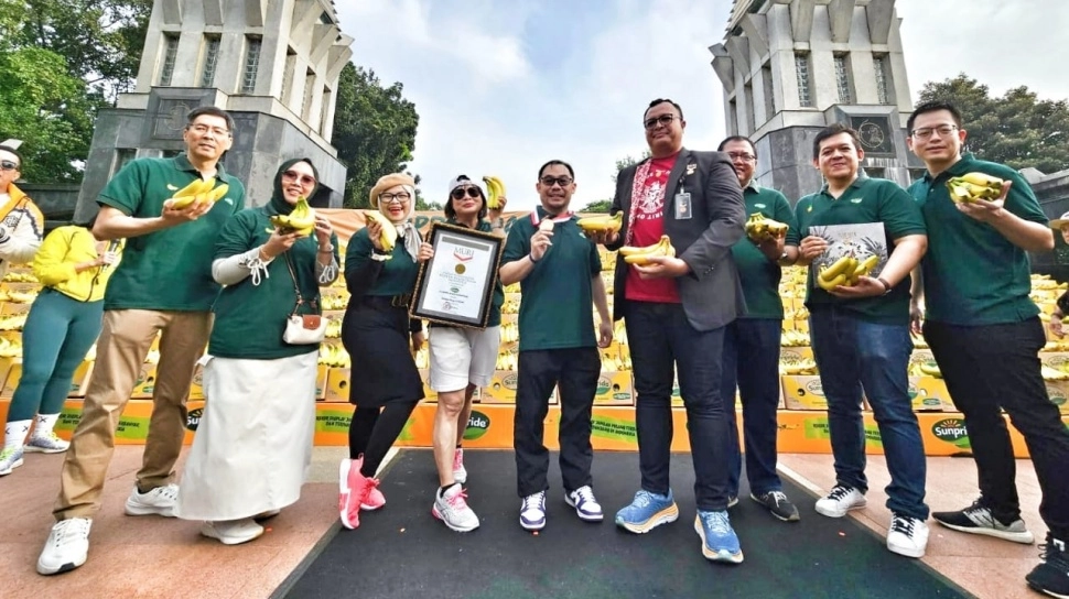 Dukung Generasi Bebas Stunting, Sunpride Bagikan 2.000 Box Pisang di CFD
