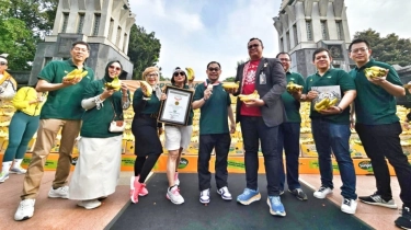 Dukung Generasi Bebas Stunting, Sunpride Bagikan 2.000 Box Pisang di CFD