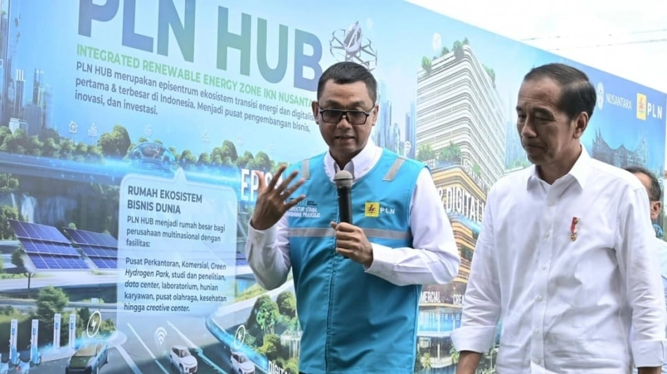 Presiden Jokowi Tandai Pembangunan PLN Hub, Pusat Ekosistem Transisi Energi dan Layanan Digital di Jantung IKN