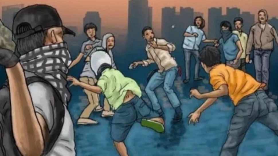Diteriaki Maling Emak-emak Saat Hendak Tawuran, Remaja Ini Lari Tunggang-langgang