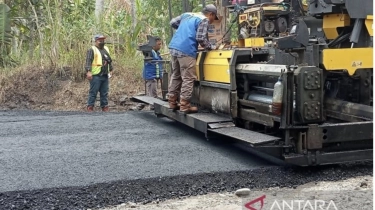 Sarana dan Prasarana Ekonomi Kabupaten Bantul Kondisi Mantap, Ruas Jalan dari Proyek Infrastruktur Diresmikan